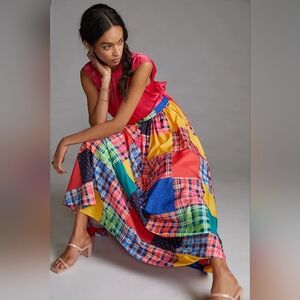 Anthropologie Maeve A-Line Maxi Skirt